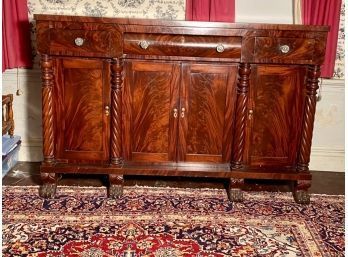 Antique Empire Mahogany Buffet (CTF50)