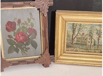 Two Vintage Oil On Board Paintings (CTF10)