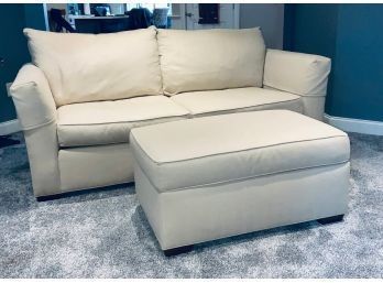 Ethan Allen Sleeper Sofa And Ottoman (CTF50)