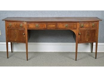 Early 19th C. English Hepplewhite Mahogany Sideboard (CTF40)