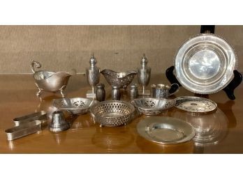 Vintage Sterling Table Wares, 16pcs, 19.5toz (CTF10)