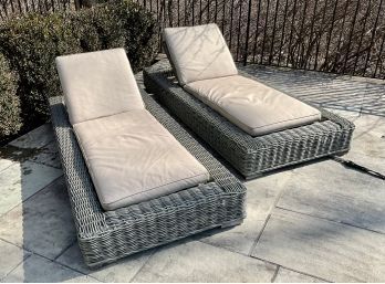 Pr. Outdoor Loungers, 2 Of 3  (CTF50)