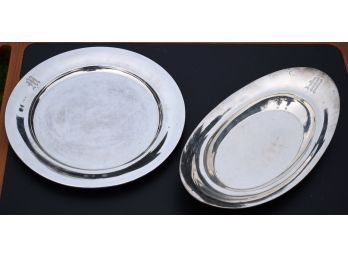 Two Towle Sterling Silver Trays (CTF10)