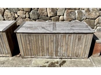 Large 'outdoor Classic' Teak Patio Storage Box, 1 Of 2 (CTF40)