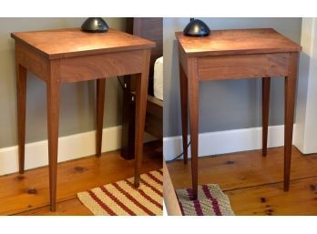 Pr. Hand Made Wild Cherry End Tables (CTF30)