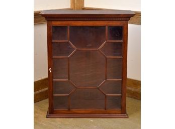 Vintage Mahogany Wall Cabinet (CTF20)