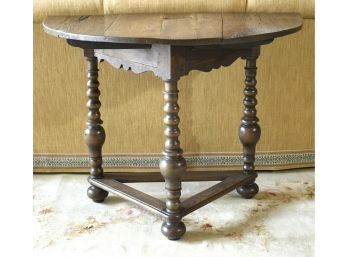 Antique European Demi-Lune Console Table (CTF20)