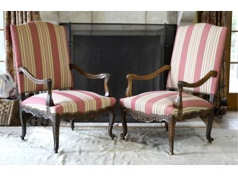 Pr. Louis XV Style Open Armchairs (2 Of 2) (CTF30)