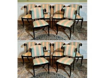 French Empire Style Chairs, Set Of 12 (CTF40)