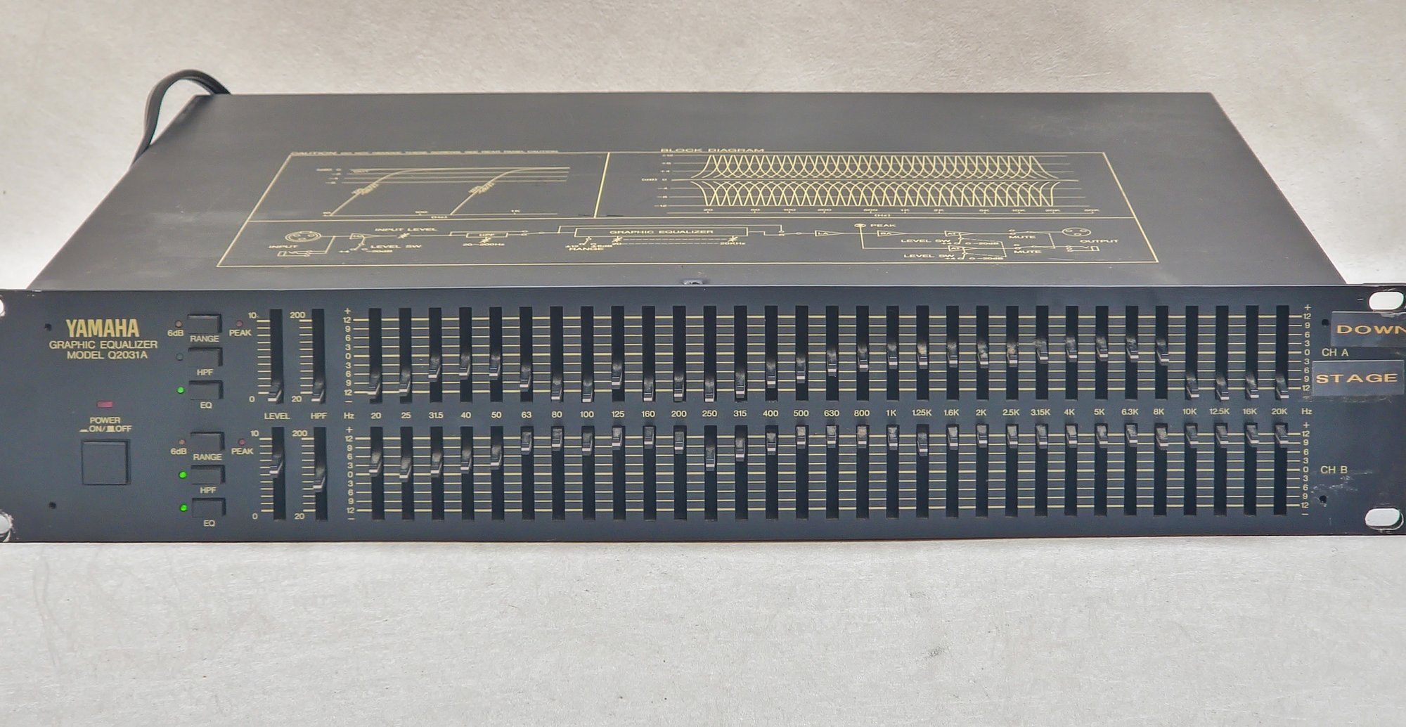 Yamaha Q2031A Graphic Equalizer - Professional 2-Channel Sound Equipment  With 31-Band Control #7998 | Auctionninja.com