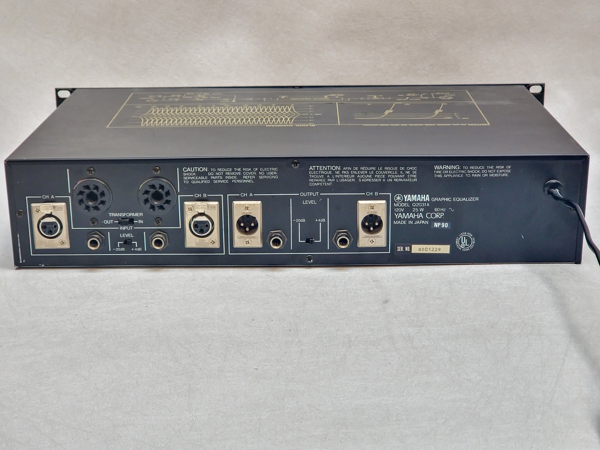 Yamaha Q2031A Graphic Equalizer - Professional 2-Channel Sound Equipment  With 31-Band Control #7998 | Auctionninja.com