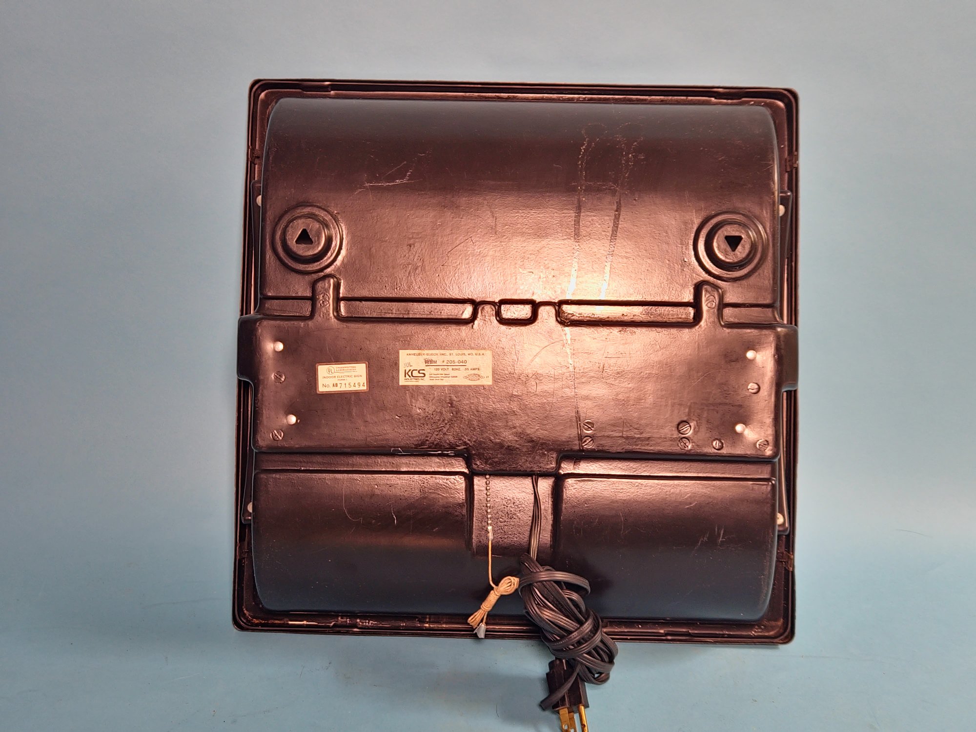 Vintage Busch Beer LightUp Sign By AnheuserBusch And KCS Industries 8145