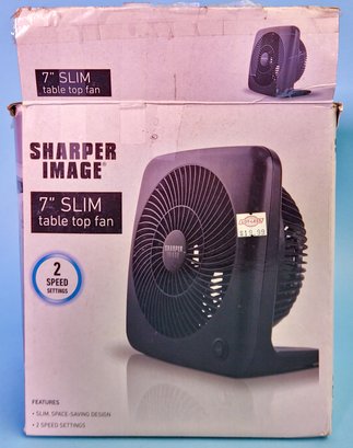 SHARPER IMAGE 7' SLIM TABLE TOP FAN TSI-TT71-BLK