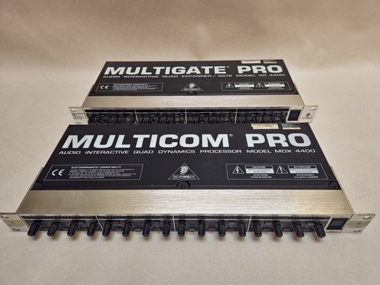 Behringer Multigate Pro XR4400 & Multicom Pro MDX4400 Quad Processor Set