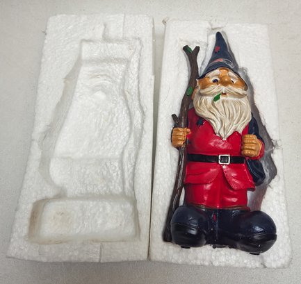 New England Patriots Thematic Gnome In Original Box With Foam Insert Protective Packaging