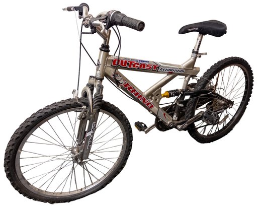 Rhino Outcast Aluminum 21-Speed Bike - Rugged Mountain Bicycle With Suspension
