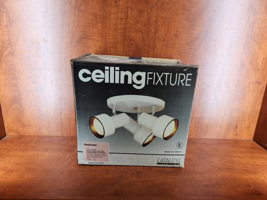 Ceiling Fixture Catalina Lighting White Mounted Triple Light