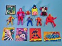 Assorted Comic Character Toy Lot - X-Men, The Tick, Penguin, Ghost Rider, Etc.