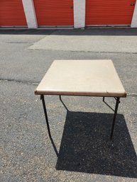 Samsonite Card Table Vintage Antique Folding 1'2'x2'6.5'x2'6.5'