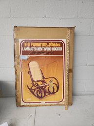 Brand New In Box Laminated Bentwood Rocking Chair European Style Complete