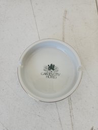 Garden City Hotel Ash Tray Ceramic Porcelain