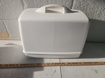 Locking White Plastic Carry Case