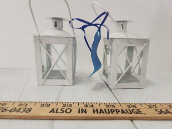 Two Tealight Candle Holder Lanterns