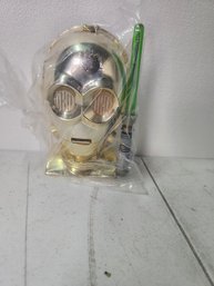 Star Wars C3po Head And Lightsaber Toy