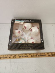 Box Of 5 Glass Ball Ornaments