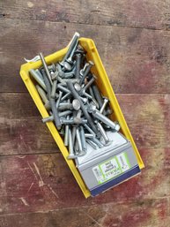 Lot Of Assorted 5/16' Carriage Bolts And 100ct Box Of 5/16'-18 X 2 Carriage Bolts Zinc.