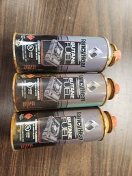 Lot Of Three 802oz Cans Fancyheat Butane Fuel