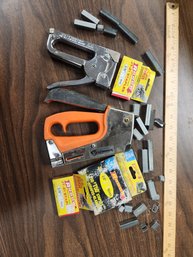 Cobra And Arrow Fastener Stapler Guns With Assorted Staples