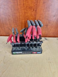 Pittsburgh 18pc Offset T-handle Hex Key Set (3 Missing)