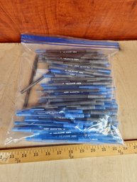 Big Lot Of Bic Blue And Black Round Stic M Ballpoint Pens