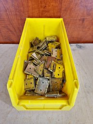 Big Lot Of Spartan Japan Brass Colored Hinges