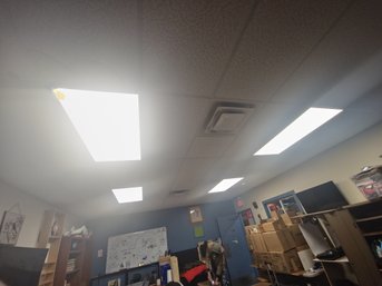 Four 2x4 Drop Ceiling Panel Lights Led