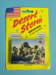 Sealed Pack 1991 Desert Storm Weapons & Specifications Cards U.s. Allies And Iraqi Systems 50 Card Set