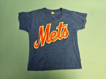 Vintage New York Mets Ron Darling #12 Child Size Tee T-shirt Size 6-8 Screen Stars