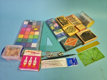 Awesome Lot Of Vintage Art Supplies