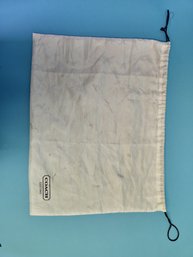 Elegant White Silk Coach Duster Bag - Protective Designer Bag Cover