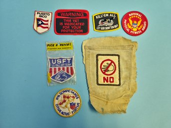 7 Piece Lot U.s. Military Patches