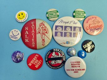 Lot Of Collectible Vintage Historical Slogans And Campaign Buttons