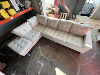 Nice Leather L Shaped Sofa Couch