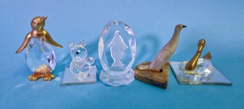 Animal Figurines And Crystals Lot