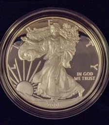 2008 American Silver Eagle One Ounce Proof Coin $1 Fine Silver .999 Silver Eagle