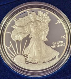 2012 American Silver Eagle One Ounce Proof Coin In Case $1 1oz Fine Silver .999 Silver Eagle