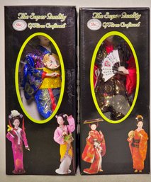 Elegant Pair Of Kiren Craftwork Dolls