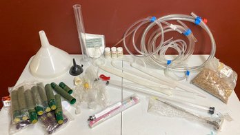 Comprehensive Wine Making Kit With LD Carlson Accessories, Hydrometers, Funnels, And Tubing