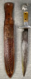 Native Mexico Buck Knife - 8' Blade Very Sharp Steel Almost Like A Dagger - Head Is Non-Magnetic