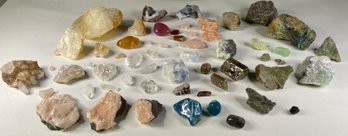 65 Piece Lot Of Gems Crystals And Geodes More Info In Description